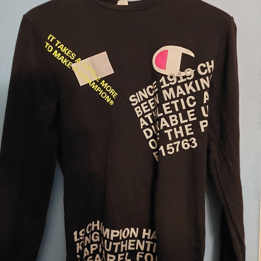 Mens champion long sleeve shirt